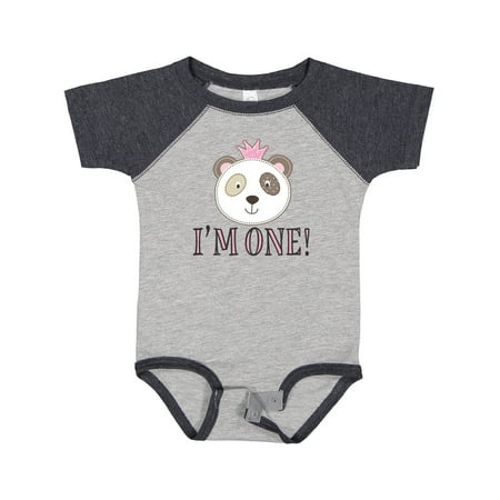 

Inktastic First Birthday Panda 1 Year Old Girl Gift Baby Girl Bodysuit