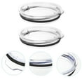 thumbnail image 4 of Shisuyan 4 Pcs Couvercles de Gobelets Hermétiques Couvercles de Tasses de Remplacement 30oz, 4 of 8