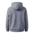 thumbnail image 5 of Pet Pouch Hoodie for Women, Sherpa Fleece Pet Carrier Hoodie with Zippered Kangaroo Pouch, Oversized Warm Sweatshirt with Side Pockets, 5 of 7