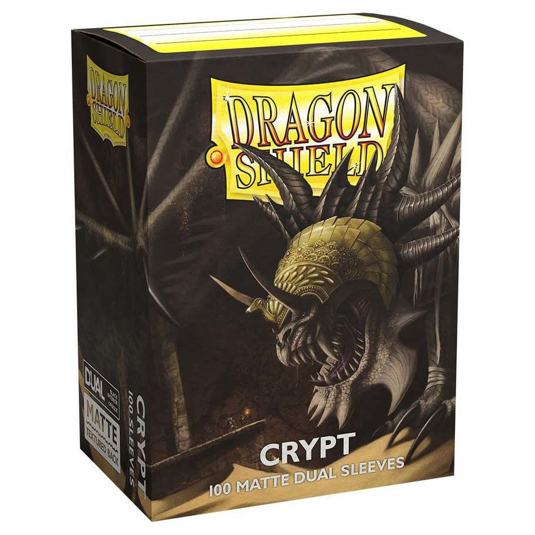2 Packs Dragon Shield Dual Matte Crypt Standard Size 100 ct Card Sleeves Value Bundle!