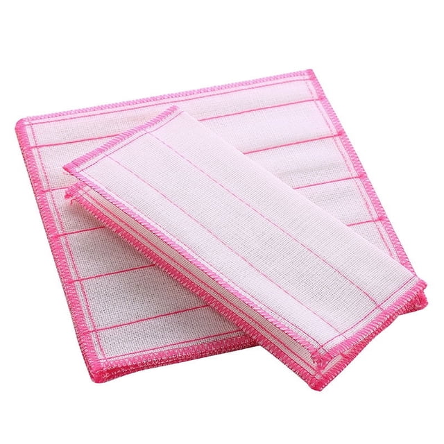 Paño para lavar platos de hilo de algodón, paño para lavar platos de cocina más grueso, paño de limpieza descontaminante sin aceite y de fácil absorción