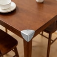 thumbnail image 4 of 1pc Vintage Corner Protectors Triangle Furniture Three-Sided Corner, Chrome Metal Box Corner Protectors for Table Corners Desk Corners (B), 4 of 6