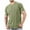 Green, variant on Coorders George Round-Neck Men's and Big Men's Cotton T-Shirts,Short Sleeves Crewneck Tee,Green,XXL