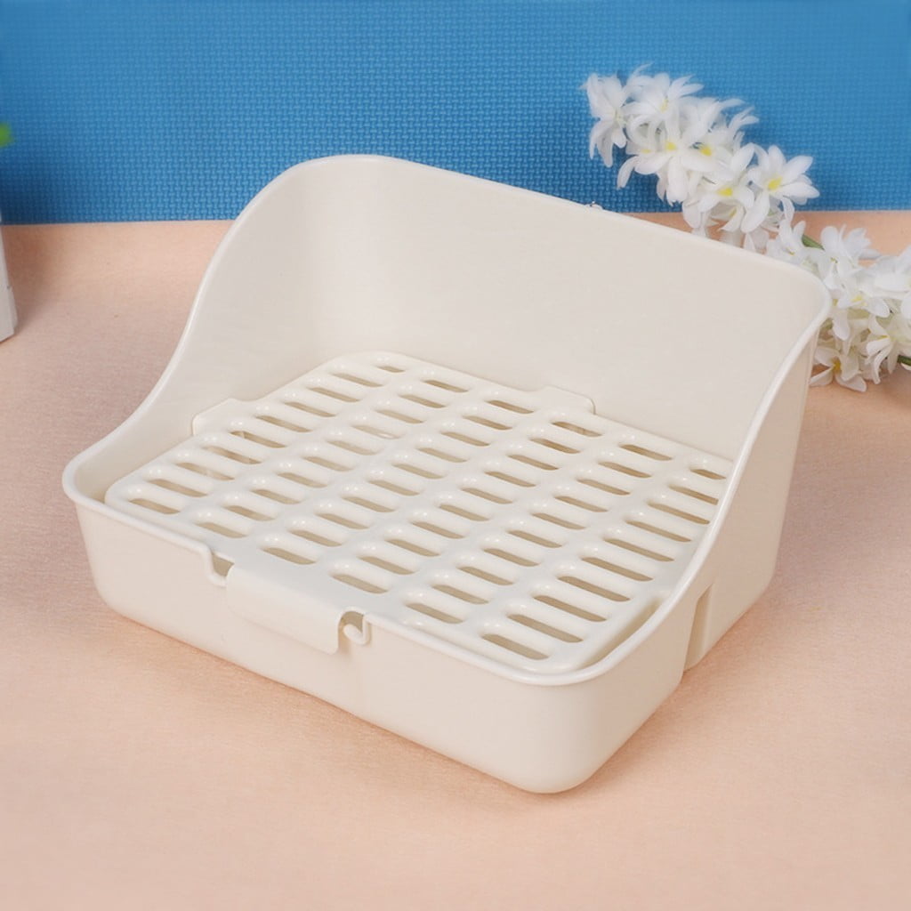 Shldybc Rabbit Litter Box, Rat Litter Tray Ferret Potty Training Corner