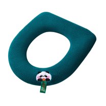 Thickened Fluffy Toilet Seat Cushion with Handle for All Seasons Soft Warm Toilet Cover, Easy-to-install Accessory for Home Bathrooms, Provides Comfortable Using Experience, 1pc, by UKHCCC