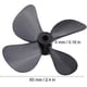 thumbnail image 2 of Hélice de 4 palas para barco, hélice de inmersión total de 4 palas de plástico de alta resistencia para piezas de accesorios de barco modelo Rc(1 pieza, negro), 2 of 5