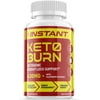 Instant Keto Burn - Ketogenic Weight Loss Support - Energy & Focus Boosting Dietary Supplements for Weight Management & Metabolism - Advanced Fat Burn Raspberry Ketones Pills- 60 Capsules (1 Pack)