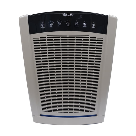 LivePure LP550 Bali Series Air Purifier for Home Large Room and Bedroom. Cleans up to 2585 Ft² per Hour. H13 Filter Captures Allergens, Pet Hair, Smoke, Mold, Pollen, Dust Mites. Pearl White