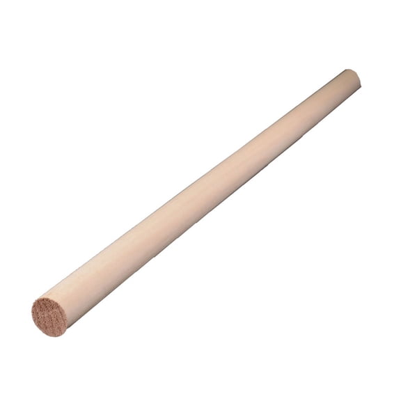 Alexandria Moulding Round Ramin Hardwood Dowel 7/8 in. Dia. x 36 in. L