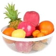 thumbnail image 4 of Laklulu JHY DESIGN Cesta de frutas de malla metálica de 10,5 pulgadas de diámetro, cuenco grande para dulces, cuenco decorativo redondo negro grande para cocina, encimera, hogar (negro), 4 of 5