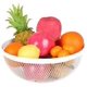 thumbnail image 4 of Cesta de frutas de malla metálica Laklulu JHY DESIGN de 10,5 pulgadas de diámetro, cuenco grande para dulces, cuenco decorativo redondo grande de color negro para encimera de cocina y hogar (negro), 4 of 5