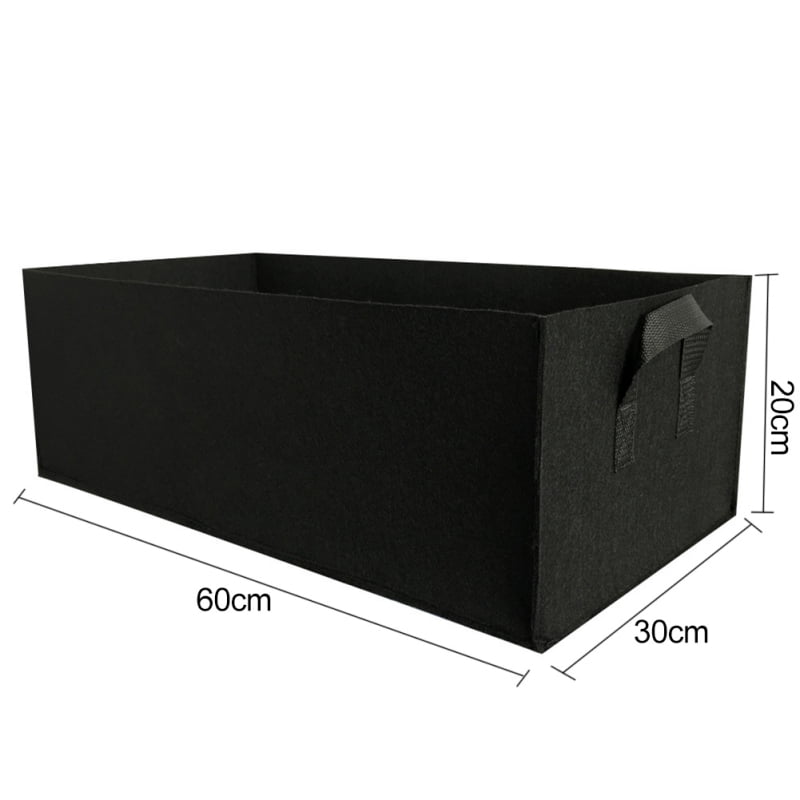 Rectangular Vegetable Plant Grow Bag DIY Potato Grow Planter Nonwoven