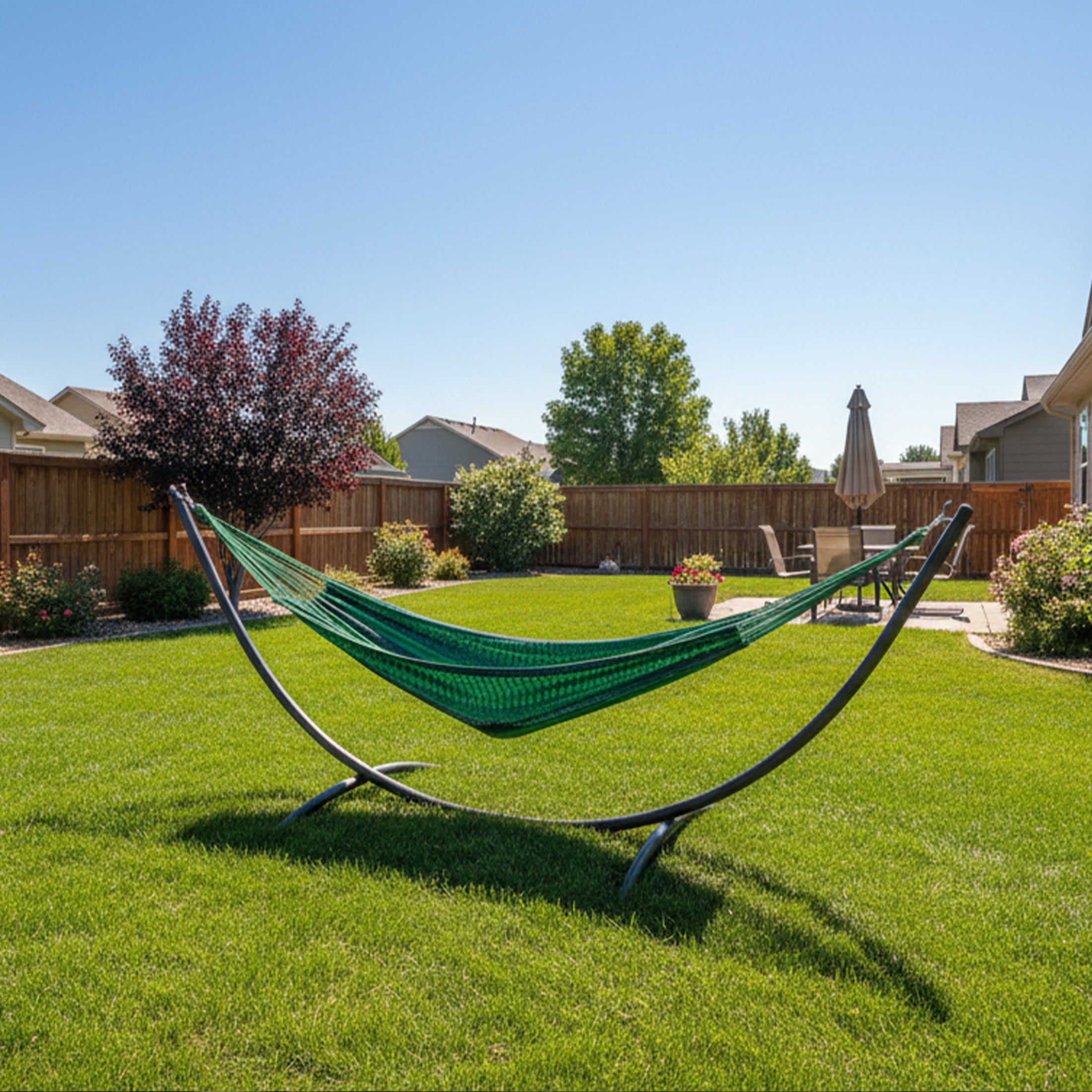 Sunnydaze 2-Person Cotton Mayan Family Hammock, 625 lb Capacity - Meadow