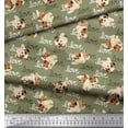 thumbnail image 3 of Soimoi Poly Georgette Fabric Love Text & Puppies Dog Printed Fabric 1 Yard 52 Inch Wide, 3 of 3