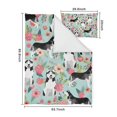 thumbnail image 5 of Husky and Flower Duvet Cover and Pillowcase Set for Single Bedding, Bedroom Accessories for Kids Teens, 5 of 5