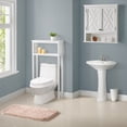 thumbnail image 3 of Alaterre Coventry Over Toilet Open Storage Shelf, Wall Mounted Bath Storage Cabinet with Two Doors and Open Shelf, 3 of 4