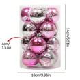 thumbnail image 2 of Christmas Ball Ornaments 16 Pcs - 2 inch Large Shatterproof Christmas Balls, Electroplated Glossy Decorations Indoor, Classic Holiday Party Hanging Ornaments for Xmas Tree, Wreath, Vines, Pink, 2 of 6