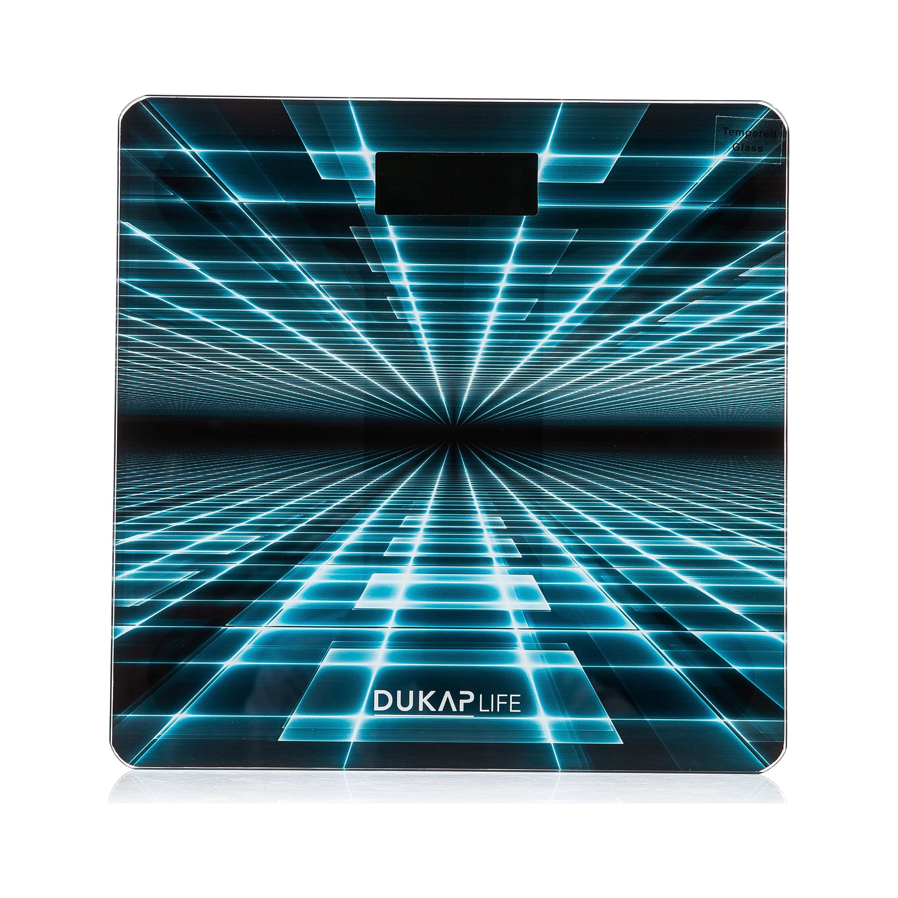 DUKAP LIFE Unique Digital Bathroom Body Weight Scale with LCD Screen Display - TRON Design