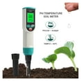 High Accuracy Soil PH Meter 0.00~14.00pH Digital Temp Acidity Soil ...