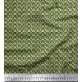 thumbnail image 1 of Soimoi Poly Georgette Fabric Leaves Small Printed Fabric 1 Yard 42 Inch Wide, 1 of 3