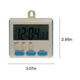 thumbnail image 3 of Rvkxad Minuteur de Cuisine Portable Multifonctionnel, Rappel Numérique Électronique Bilingue 24 Heures, Réveil Magnétique de Bureau, 3 of 7