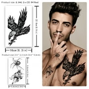 Yazhiji 56 Sheets Temporary Tattoos Stickers , 11 Sheets Half Arm Shoulder Tattoos for Men or Women with 45 Sheets Tiny Fake Tattoo