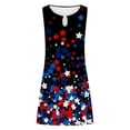 thumbnail image 4 of SMihono Robe d'Été pour Femmes Grande Taille Mode pour Femmes Imprimée Confortable Ample Sans Manches Décontractée Hauts Robe, 4 of 4