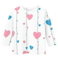 thumbnail image 3 of Blusas y camisas de manga larga con cuello redondo y estampado infantil, manga 3/4/cuello redondo tres cuartos, camisa y top para niños, top de poliéster para niños, 3 of 4