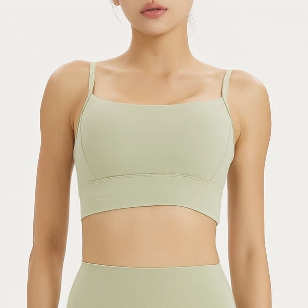 Ropa interior deportiva de otoño, ropa de yoga para mujer, ropa de belleza para la espalda, tirantes finos, chaleco deportivo de una pieza sin costuras, sujetador de fitness