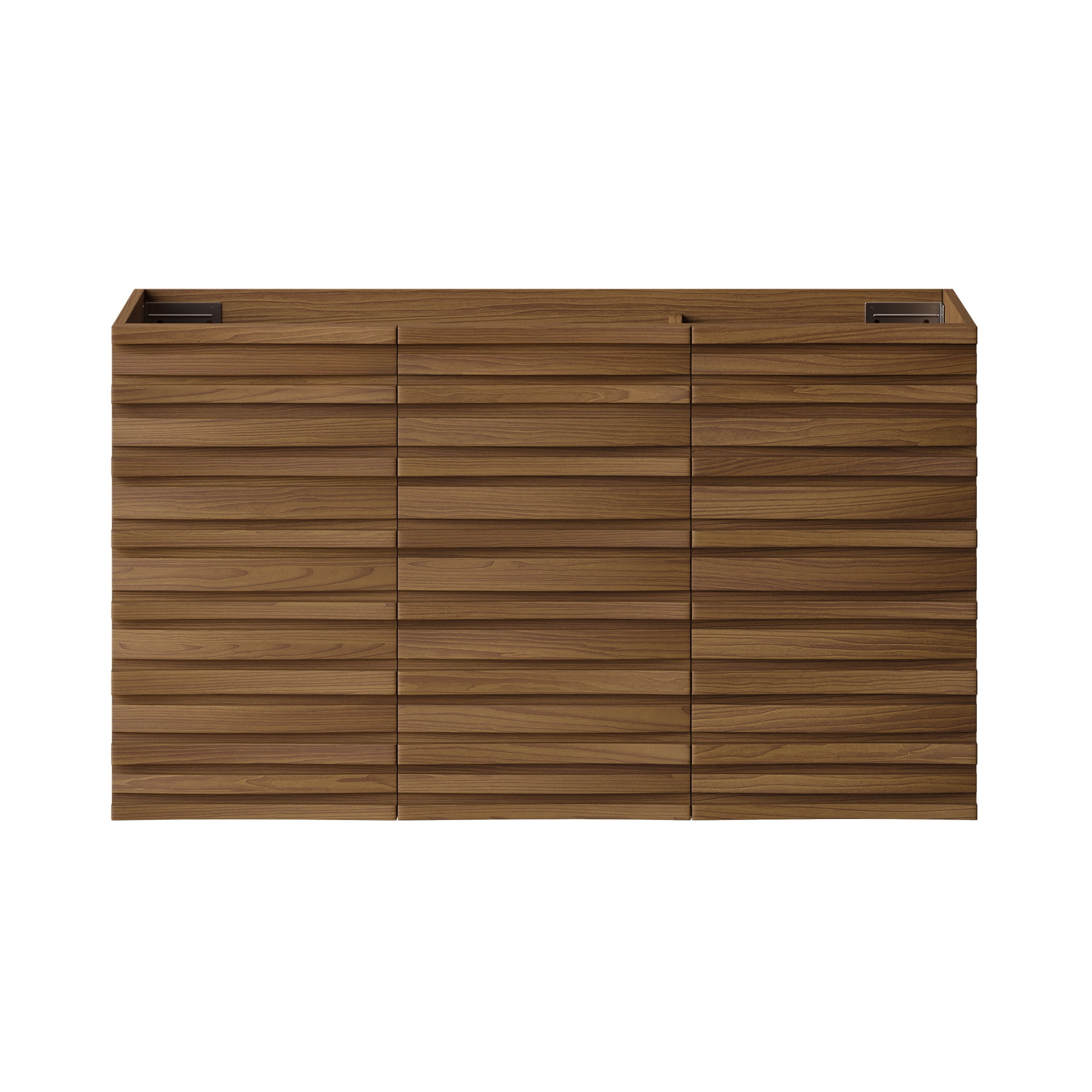 Cascade 36" Wall-Mounted Bathroom Vanity Cabinet without Top in Brown Oak