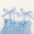 thumbnail image 3 of Vestido halter Happy Town para niños pequeños, estilo bohemio, azul fruncido, 4-5T, 3 of 6