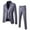 Grey, variant on Baqcunre Clearance! Suits for Men, Men's Suit Slim 3 Piece Suit Business Wedding Party Jacket Vest & Pants Coat Blazer for Men Tops for Men, A Suit Black XL