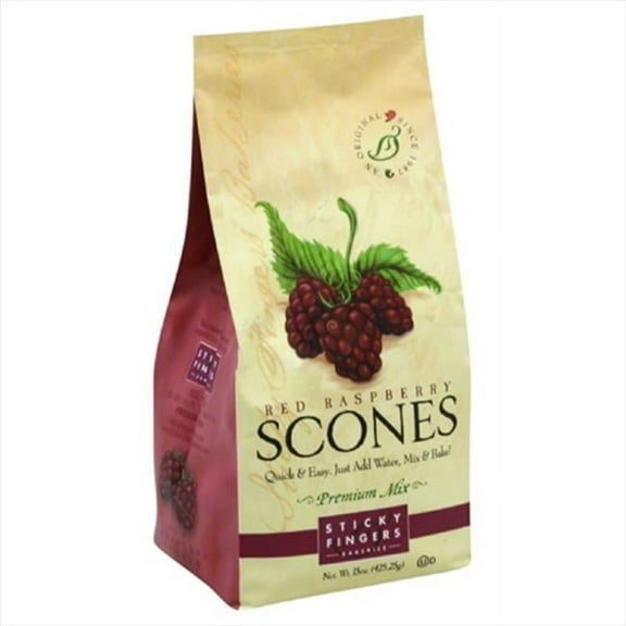 STICKY FINGERS MIX SCONE RASPBRY-15 OZ -Pack of 6