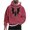 Red, variant on Mens Halloween Stylish Hoodies Plus Size Bat Printed Long Sleeve Sweatshirts Workout Clothing with Pockets