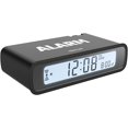 thumbnail image 1 of Radio despertador digital radio reloj flip table clock sin tictac reloj digital con luz nocturna LCD snooze (negro) JFHHH pequeña, 1 of 5