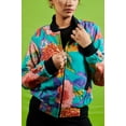 thumbnail image 5 of Women's Floral Print Bomber Jacket – Vibrant and Stylish Outerwear for All Seasons, 5 of 6