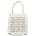 thumbnail image 1 of Abstract Tote Bag, Optical Futuristic Pattern Design with Modern and Geometric Elements, Cloth Linen Reusable Bag for Shopping Books Beach and More, 16.5" X 14", Cream, by Ambesonne, 1 of 2