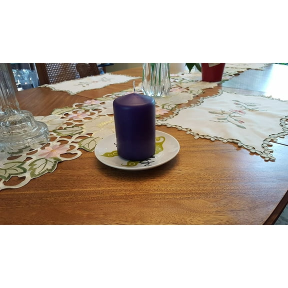 Lilac Pillar Candles 3' x 4' (2 Pack)