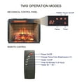 thumbnail image 3 of 23 inch infrared quartz heater fireplace insert -woodlog version with brick, 3 of 9