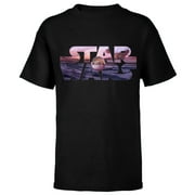 Star Wars The Mandalorian Razor Crest Floating Pod Logo - Short Sleeve T-Shirt for Kids - Customized-Black