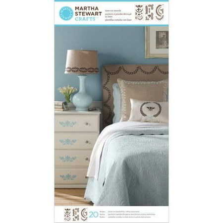 Martha Stewart Large Stencils 3 Sheets/Pkg-Classic Accents 8-3/4"X16-3/4" 20 Design