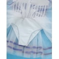 thumbnail image 7 of YONGHS Girls Christmas Ballet Dance Costume Figure Ice Skating Gymnastics Leotard Tutu Dress Blue 8, 7 of 7