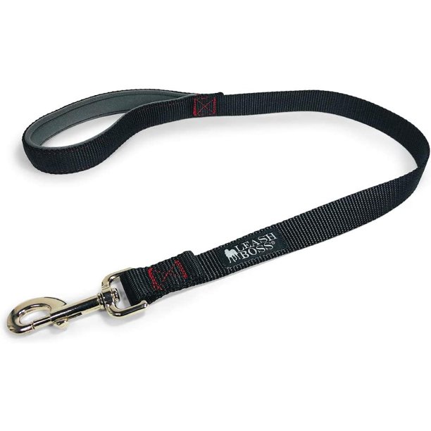 Leashboss Short Dog Leash with Padded Handle 30 Inch Leads for Large