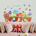 thumbnail image 5 of pdqouc Kids Bedroom Locker Stuff Flower Sticker Teen Girls In Middle School Acrylic Stickers Removable Wall Sticker DIY Green Plants Decals for Living Room Bedroom, 5 of 7
