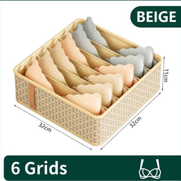 Caja de almacenamiento de ropa interior, organizador de armario plegable para dormitorio, calcetines, pantalones, cajón