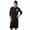 01-Black1005, variant on Wxolcjlv Vertical Stripe Nightshirt Set For Men Long Sleeve Sleep Gown With Night Cap