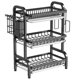 thumbnail image 1 of Soporte para Cubiertos Mostrador Estante Secar Platos 2/3 Niveles Casera, 1 of 9