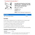 thumbnail image 2 of Front Ball Joint Sway Bar Link Tie Rod End Kit 8 Piece - Compatible with 2001 - 2005 Chrysler Sebring Coupe 2002 2003 2004, 2 of 2