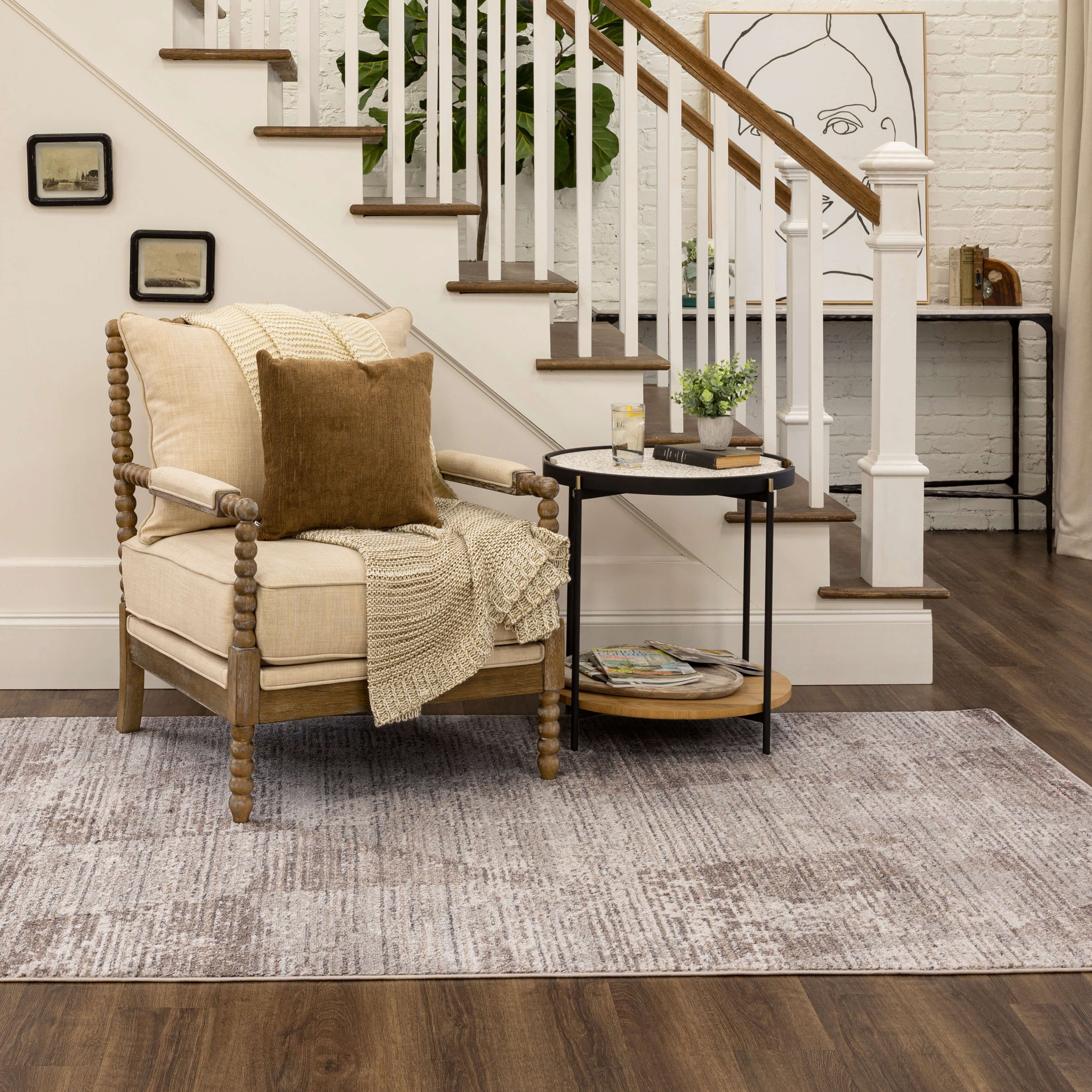 Mohawk Home Wootton Indoor Geometric Area Rug, Cream, 3' 11" x 6'