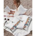 thumbnail image 5 of Waterproof Outdoor Throw Pillows with Inserts 12"x20" Set of 2, Birds Soft Decorative Pillowcases for Couch Bedroom, Watercolor Bird Vintage Pillow Covers for Sofa Living Room, 5 of 8